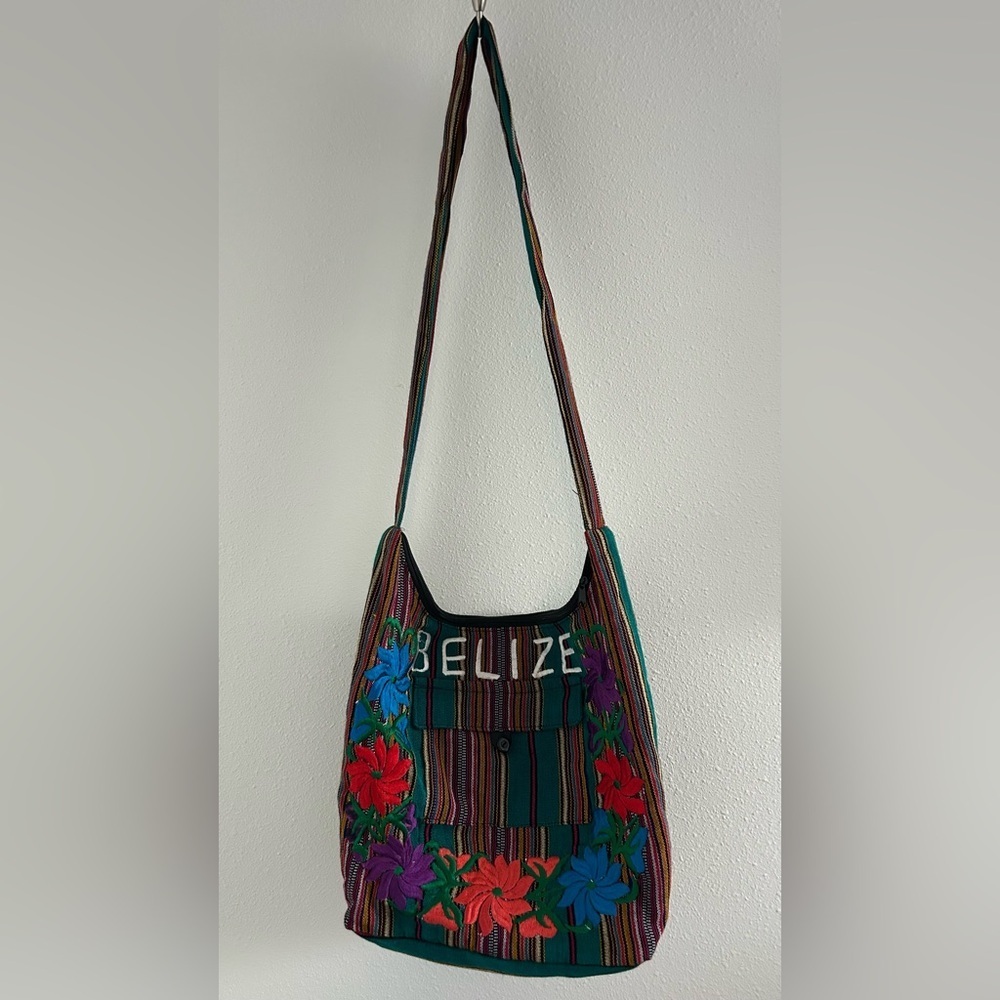 Embroidered Belize Multicolor Shoulder Bag